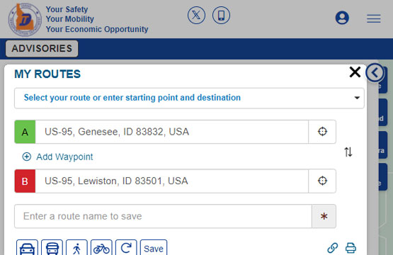 Creating & Saving a Customized Route